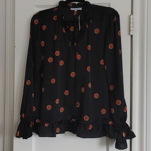 Anthropologie Matison Stone Polka Dot Blouse